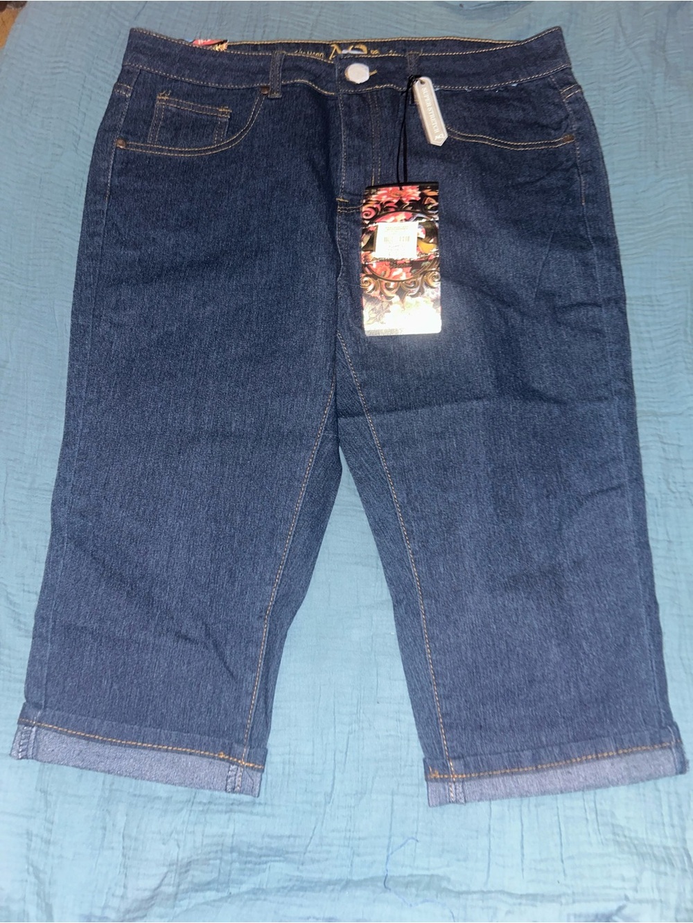 American quality denim capri pants